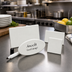 Thumbnail image #2 for American Metalcraft CMP425 Rectangle Ceramic Blank Write-On Menu/Card Sign, White, 3-3/4 x 2-1/2 Inches