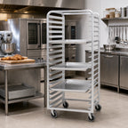 Thumbnail image #2 for Channel Manufacturing 413A Mobile Side-Load Aluminum Bun Pan Rack, 12-Pan Capacity, 18 x 26-Inch Pans