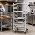 Thumbnail image #2 for Channel Standard Heavy-Duty Mobile Side-Load Aluminum Bun Pan Rack, 12-Pan Capacity