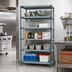Thumbnail image #2 for Quantum 48 Inch W x 18 Inch D x 86 Inch H Stationary 5-Tier Wire Plastic Mat Shelving Unit