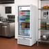 Thumbnail image #2 for Beverage-Air Marketeer MT10-1W 1-Section White Hinged Glass Door Merchandiser Refrigerator, 9.43 Cu. Ft.