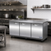 Thumbnail image #2 for IKON Refrigeration IUC72F Three-Section Undercounter Freezer, 18 Cu. Ft., Rear-Mounted Self-Contained, Stainless Steel
