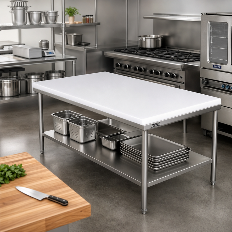 Product image #2 for John Boos 60 Inch x 36 Inch Reversible Poly Work Table Top Replacement