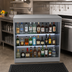 Thumbnail image #2 for Glastender 36-Inch Open Front Back Bar Liquor Display Cabinet with 3-Step LED Lighting