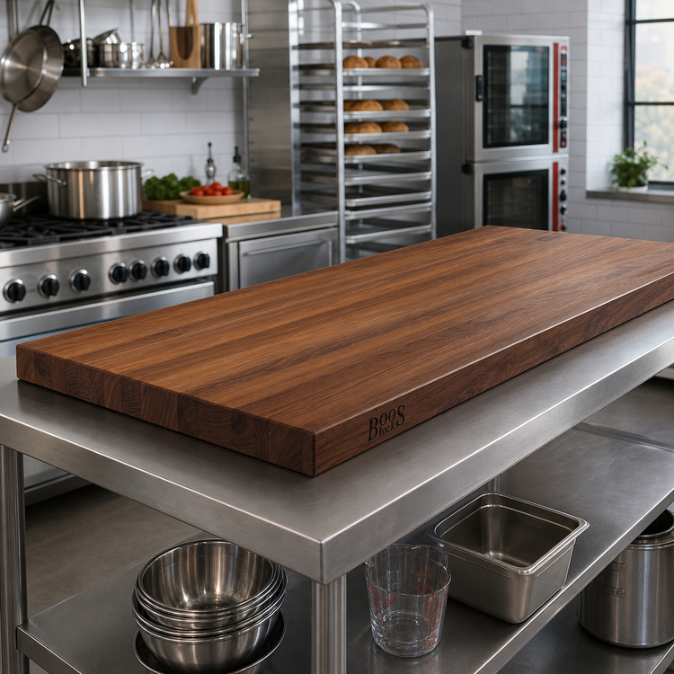 Product image #2 for Boos Block American Black Walnut Kitchen Countertop, 72 x 27 x 2.25 Inches, Edge Grain, Penetrating Oil Finish