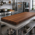 Thumbnail image #2 for Boos Block American Black Walnut Kitchen Countertop, 72 x 27 x 2.25 Inches, Edge Grain, Penetrating Oil Finish
