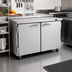 Thumbnail image #2 for Turbo Air PRO Series Two-Section Undercounter Freezer, 12.2 Cu. Ft., Solid Doors, Stainless Steel