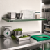 Thumbnail image #2 for 30 Inch x 21 Inch Solid Galvanized Steel Shelf with Marine Edge, Green Epoxy Finish