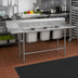 Thumbnail image #2 for Advance Tabco Regaline Three-Compartment Sink with Left and Right Drainboards, 16 x 20 Bowls, 14-Gauge 304 Stainless Steel