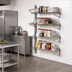 Thumbnail image #2 for Eagle Group Valu-Gard Adjustable Post Wire Wall Mount End Unit for 24-Inch Deep Shelves, 63-Inch Posts