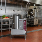 Thumbnail image #2 for Crown GC-12 Floor Model 12 Gallon Gas 2/3 Jacketed Tilting Kettle