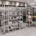 Thumbnail image #2 for Metro TOP-TRACK Super Erecta & Super Adjustable 18-Inch Stationary Intermediate Unit Kit with 86-Inch Metroseal 3 Posts
