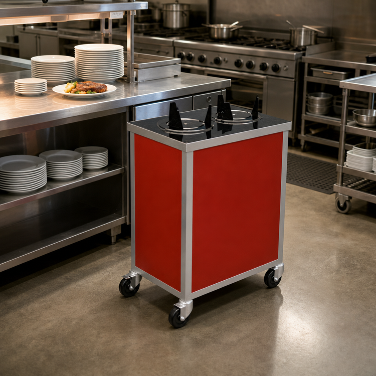 Product image #2 for Atlas Metal MEPD4H-8-1/8 Heated Mobile Plate Dispenser