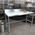 Thumbnail image #2 for John Boos 72-Inch x 30-Inch Reversible Poly Top Trimming Table with 6-Inch Removable Backsplash