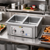 Thumbnail image #2 for APW Wyott HFW-2DS Two-Well Drop-In Electric Hot Food Well with Drain, Wet/Dry Operation, Infinite Controls