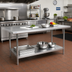Thumbnail image #2 for Advance Tabco 108-Inch x 36-Inch Stainless Steel Work Table with Adjustable Undershelf