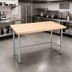 Thumbnail image #2 for Advance Tabco 60-Inch x 30-Inch Maple Top Work Table with Galvanized Base