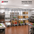Thumbnail image #2 for Eagle Group Master Trak 18 Ft. Overhead Track Kit for High-Density Storage Shelving