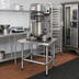 Thumbnail image #2 for Eagle Group Stationary Mixer Stand, 24 x 30 x 24 Inch, Stainless Steel Top, Galvanized Tubular Base