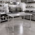 Thumbnail image #2 for 60 Inch x 24 Inch Open Base Stainless Steel Work Table with 2 Inch Rear Up-Turn