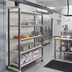 Thumbnail image #2 for Cambro Camshelving Elements XTRA High Density Top Rail Overhead Track Stationary Starter Unit, 24 x 48 x 81 Inches, 5-Tier