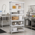 Thumbnail image #3 for 5-Shelf Adjustable Tubular Aluminum Commercial Shelving Kit, 36 x 24 x 72 Inches