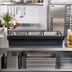 Thumbnail image #2 for Cambro Versa 4-Foot Tabletop Cold Food Bar Base, Body/Basin Only, Black, 3 x GN 1/1 4-Inch Pan Capacity