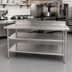 Thumbnail image #2 for Eagle Group Adjustable Galvanized Work Table Undershelf for 108