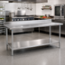 Thumbnail image #2 for Eagle Spec-Master 108-Inch x 30-Inch Stainless Steel Work Table with Backsplash and Undershelf