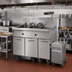 Thumbnail image #2 for Imperial Electric Floor-Model Triple Fryer, 75 lb. Per Tank, with Built-In Filter System and Dump Station
