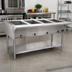 Thumbnail image #2 for Eagle Group 4-Well Stainless Steel Open Base Electric Hot Food Table, 63-1/2 in., 240V 3-Phase