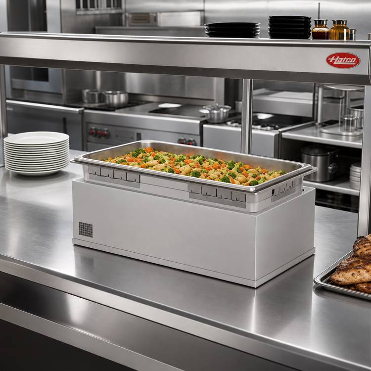 Product image #2 for Hatco Drop-In Insulated Heated Well with Drain, Auto-Fill, Full-Size Pan