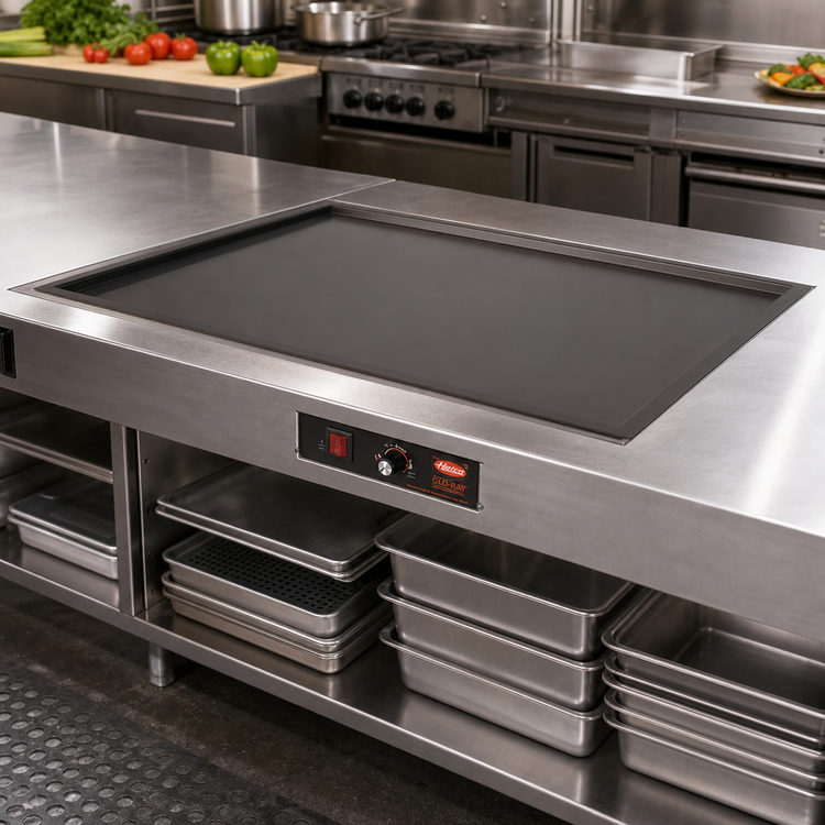 Product image #2 for Hatco Glo-Ray Built-In Rectangular Heated Shelf with Recessed Top, 73.5 in. x 21 in., 120V