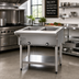 Thumbnail image #2 for Eagle Group DHT2-240-1X Electric Open-Base Hot Food Table with 2 Dry Wells, 33 Inch Wide, 240V