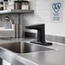 Thumbnail image #2 for T&S Brass WaveCrest Electronic Sensor Lavatory Faucet, 4-Inch Deck Mount, Matte Black, 0.5 GPM