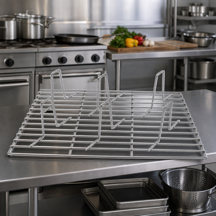 Product image #2 for 12 x 20 Stainless Steel Wire Chicken Rack, 6-Bird Capacity