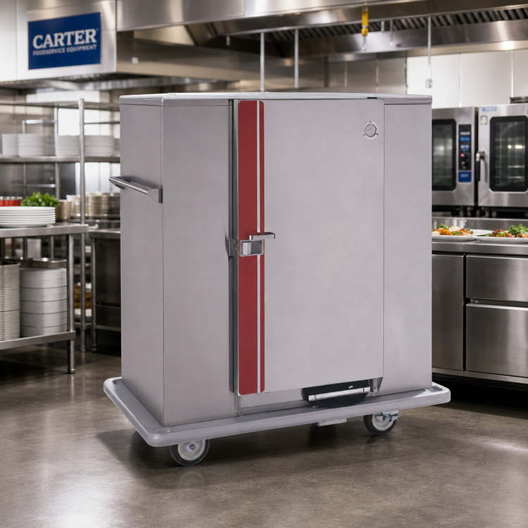 Product image #2 for Classic Carter Mobile Electric Insulated Single-Door Banquet Holding Cabinet for 180 Covered Plates