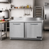 Thumbnail image #2 for Continental Refrigerator SWF60NBS-FB 60-Inch Two-Section Front Breathing Worktop Freezer with 5 1/2-Inch Backsplash