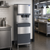 Thumbnail image #2 for Follett Symphony Plus 25FB414W-L Freestanding 425 lb. Water-Cooled Chewblet Ice and Water Dispenser with Lever Dispense