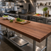 Thumbnail image #2 for John Boos Boos Block American Black Walnut Edge Grain Kitchen Countertop, 120 x 32 x 2-1/4 Inches, Varnique Finish