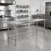 Thumbnail image #2 for Advance Tabco 144-Inch x 24-Inch 16-Gauge 304 Stainless Steel Work Table with Open Base and Crossrails