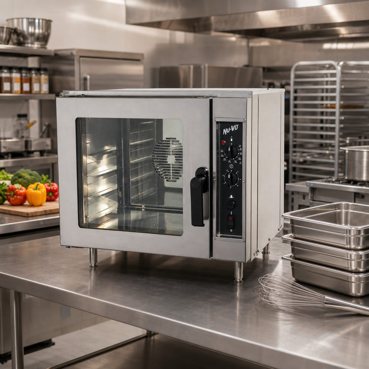 Product image #2 for NU-VU NCO5 Countertop Half-Size Standard Convection Oven, 5-Pan Capacity, Glass Door