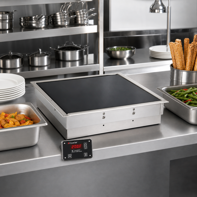 Product image #2 for CookTek Incogneeto 1-Burner Undercounter Induction Buffet Warmer, 650W