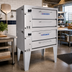 Thumbnail image #2 for Bakers Pride Super Deck Series Double Deck Gas Pizza Deck Oven, 36 x 24.5 Inch Ceramic Bake Decks, Shallow Depth