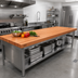 Thumbnail image #2 for Boos Block Ultra Premium Edge Grain American Cherry Kitchen Countertop, 108 x 48 x 3-Inch Thick, No Backsplash