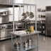 Thumbnail image #2 for BK Resources APR-72 Adjustable 72-Inch Stainless Steel Table-Mount Pot Rack
