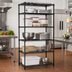 Thumbnail image #2 for Quantum Black Epoxy Antimicrobial Wire Shelving Starter Kit, 30W x 21D x 54H, 5-Shelf
