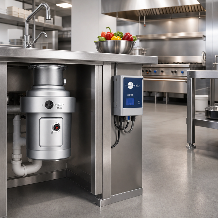 Product image #2 for InSinkErator SS-200 Complete 2 HP Food Waste Disposer Package with 12" Bowl and CC-101 Control Center
