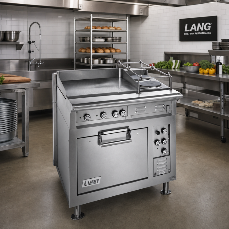 Product image #3 for Lang Marine Heavy-Duty 36-Inch Electric Range with Snap-Action Griddle and Standard Oven Base