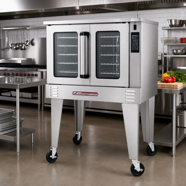 Product image #2 for Southbend Platinum Full-Size Single Deck Electric Convection Oven, 7.5 kW, Standard Depth, Touchscreen, Ventless, Independent Doors